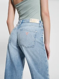Eco Featherweight Mid-Rise Palazzo Jeans