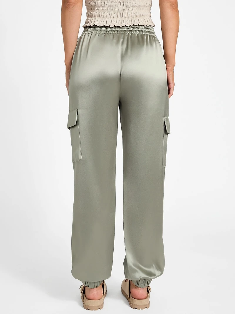 Marzia Drawstring Satin Joggers