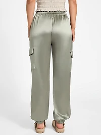 Marzia Drawstring Satin Joggers