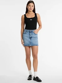 Denim Mini Skirt