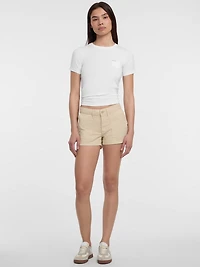 Denim Utility Shorts