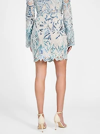 Anastasia Embroidered Mini Skirt
