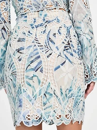 Anastasia Embroidered Mini Skirt