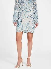 Anastasia Embroidered Mini Skirt