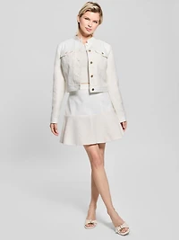 Elsie Tweed and Denim Skirt