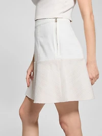 Elsie Tweed and Denim Skirt