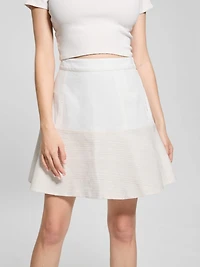 Elsie Tweed and Denim Skirt