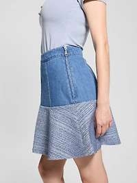 Elsie Tweed and Denim Skirt
