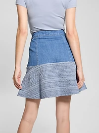 Elsie Tweed and Denim Skirt