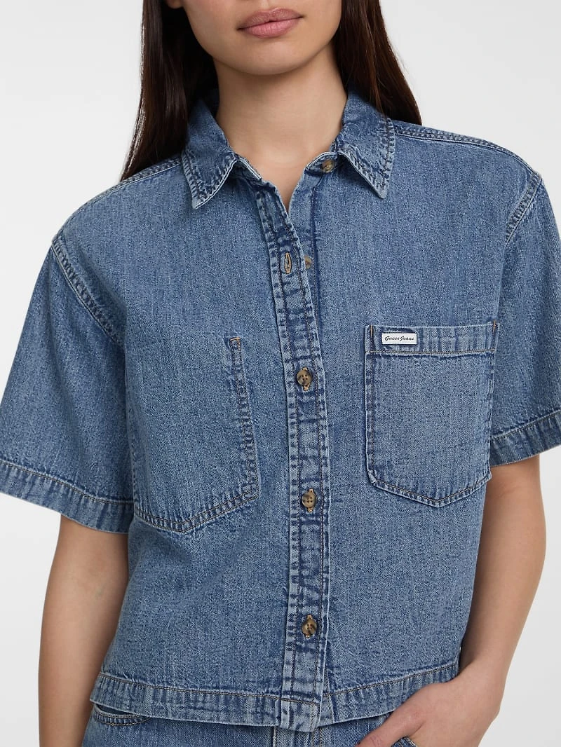 Boxy Denim Shirt