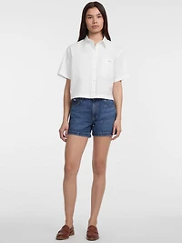 Boxy Poplin Shirt