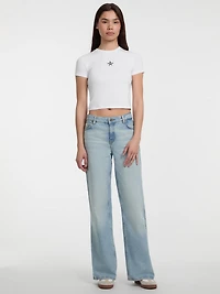Crewneck Star Crop Tee