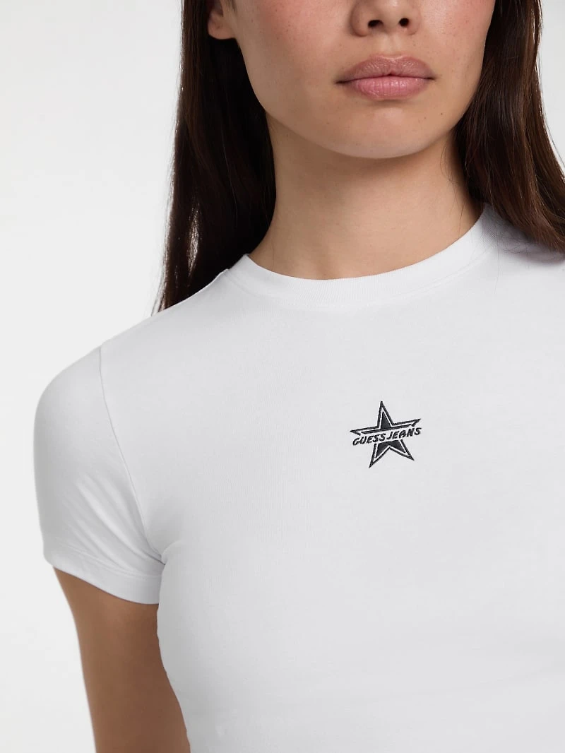 Crewneck Star Crop Tee