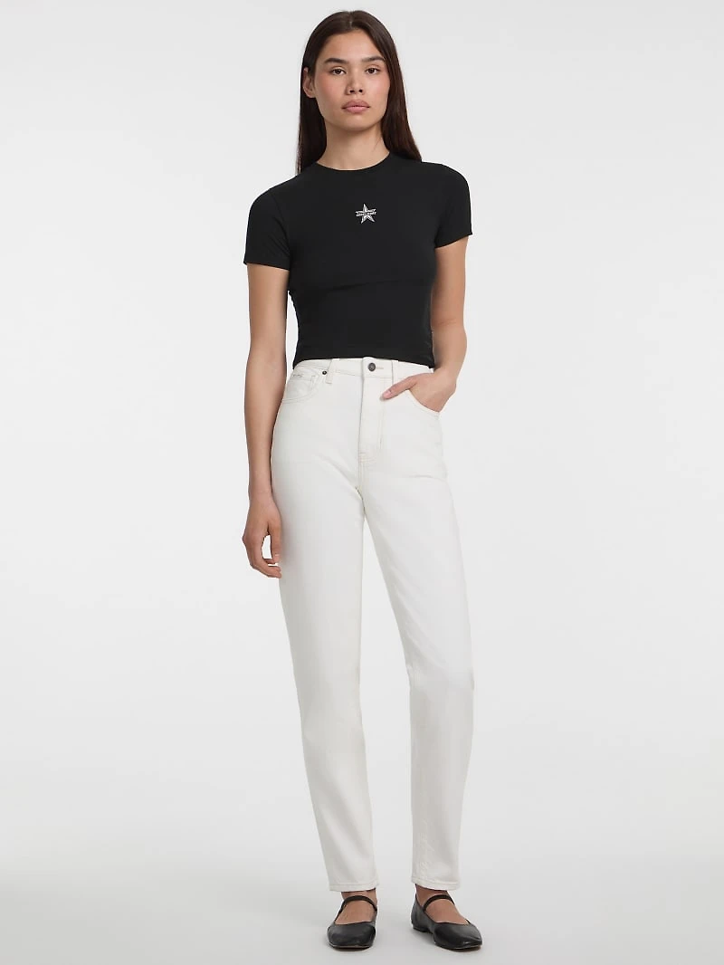 Crewneck Star Crop Tee