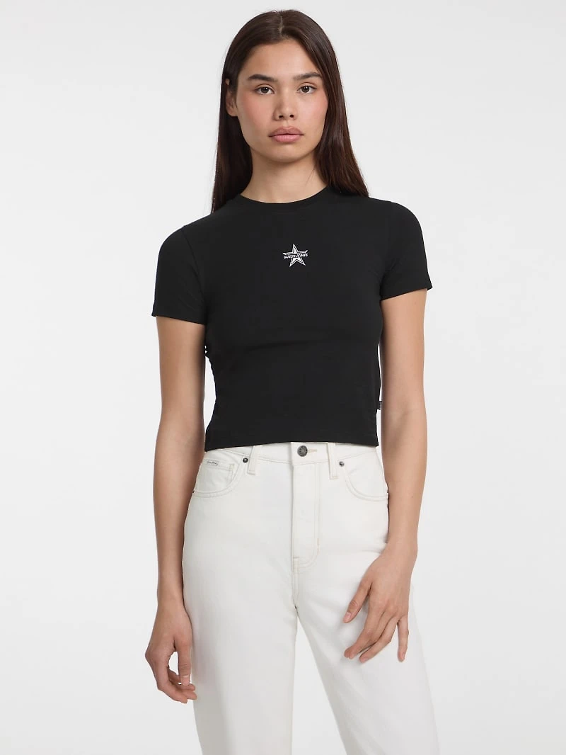 Crewneck Star Crop Tee