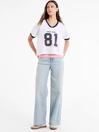 81 Varsity Boxy Crop Tee