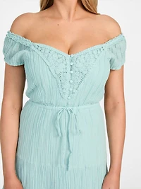 Eco Ciel Gauze Dress