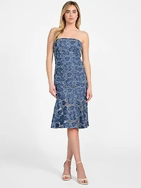 Maisy Lace Indigo Dress