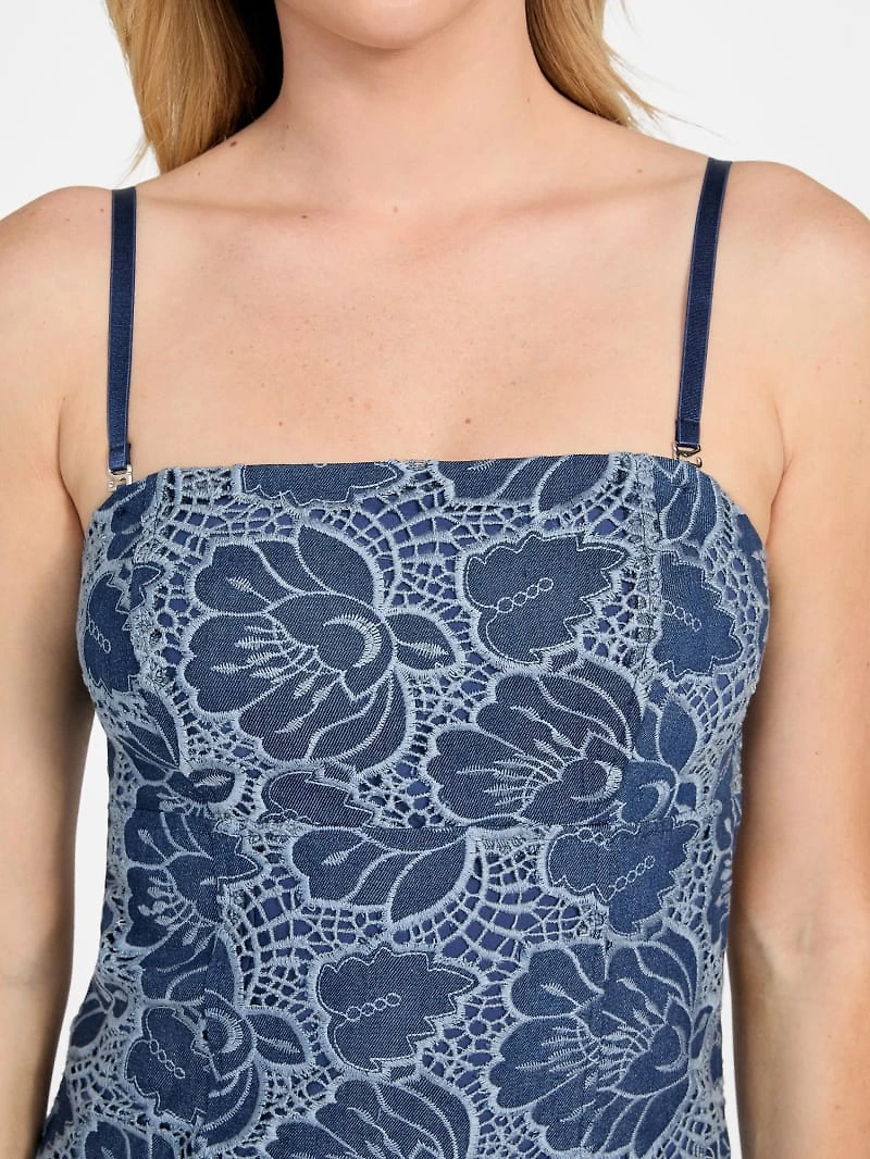 Maisy Lace Indigo Dress