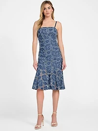 Maisy Lace Indigo Dress