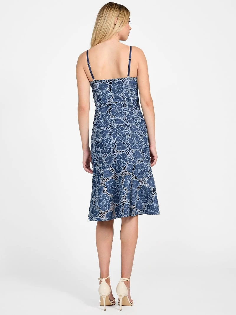 Maisy Lace Indigo Dress