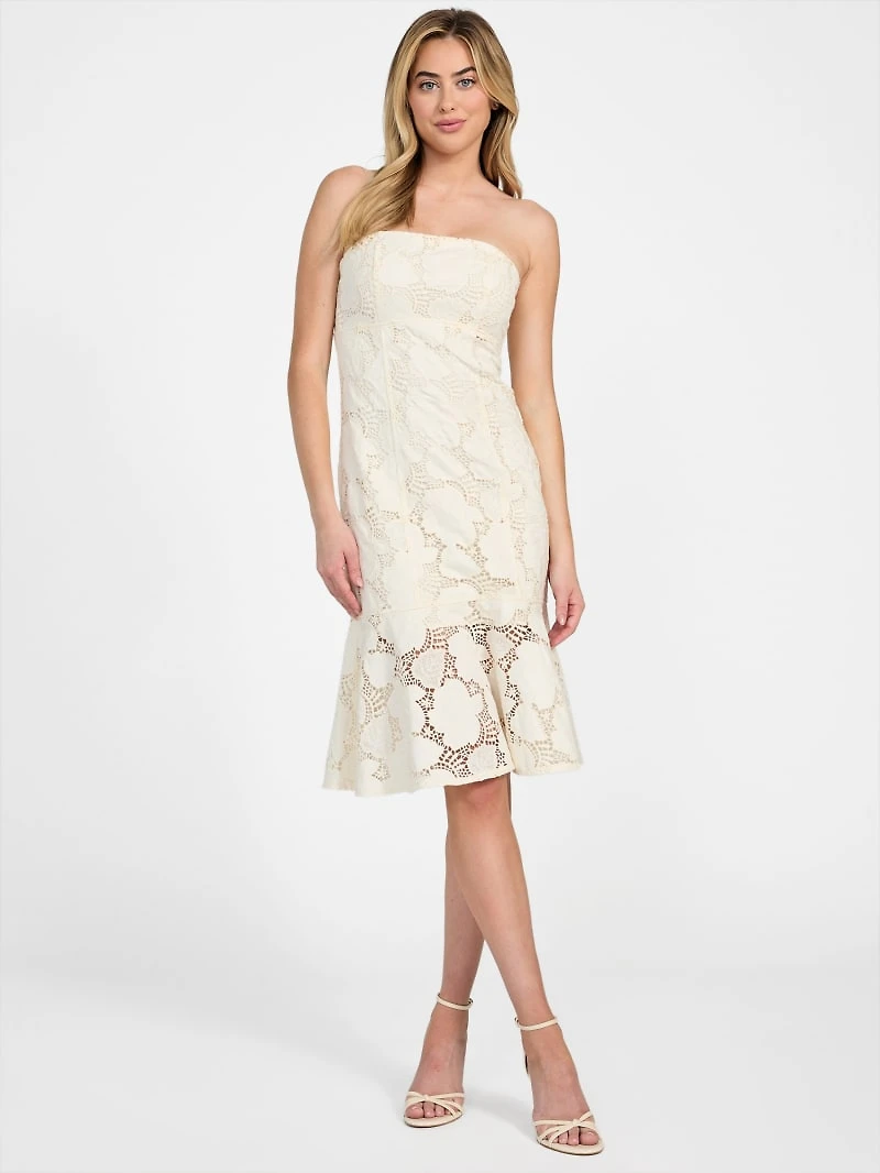 Maisy Strapless Lace Dress