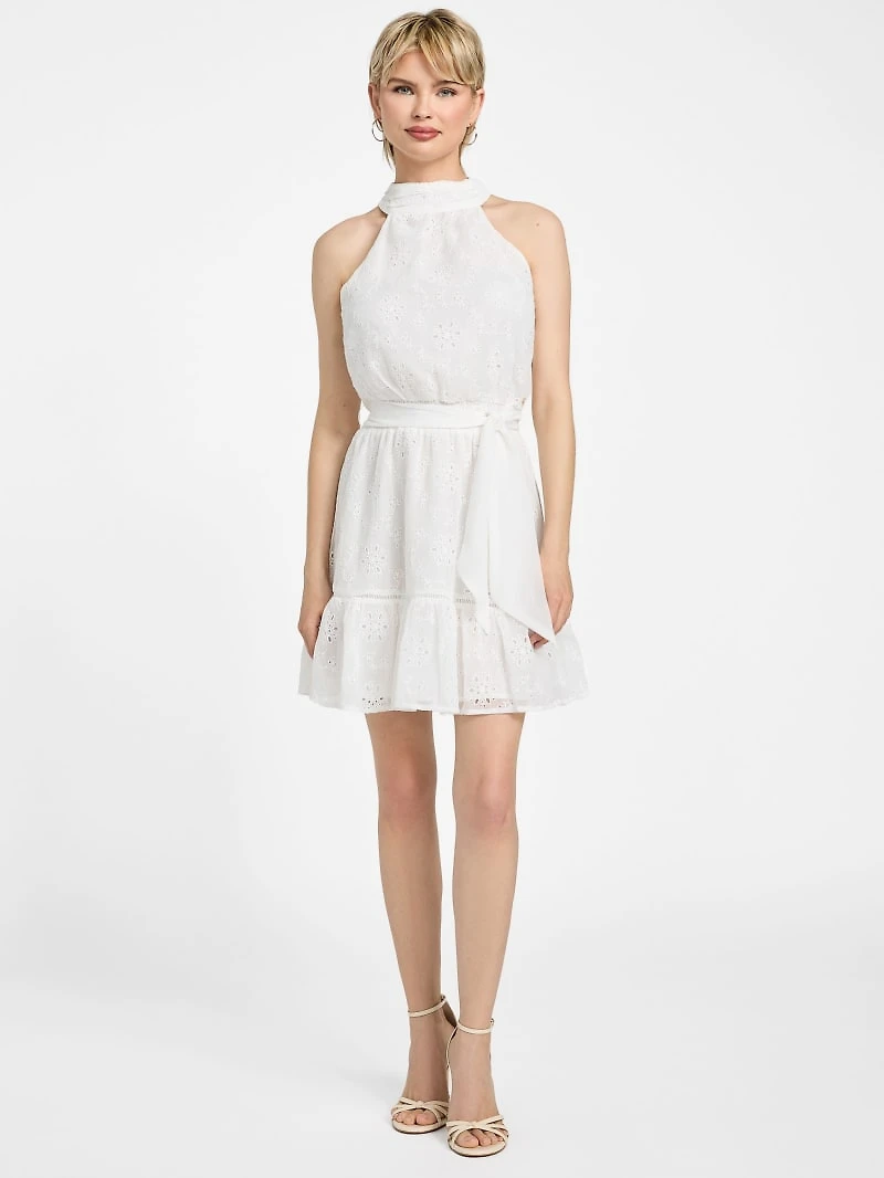 Danielle Halter Chiffon Dress