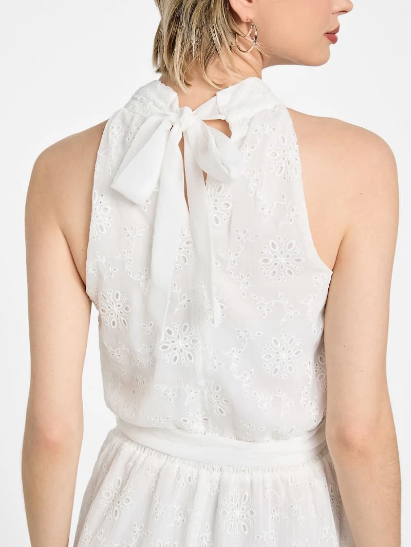 Danielle Halter Chiffon Dress