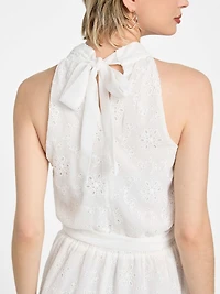 Danielle Halter Chiffon Dress