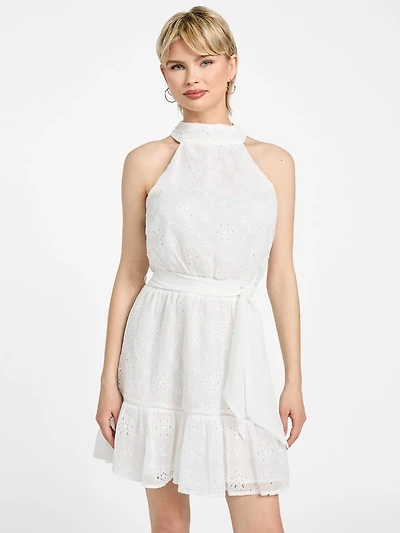 Danielle Halter Chiffon Dress