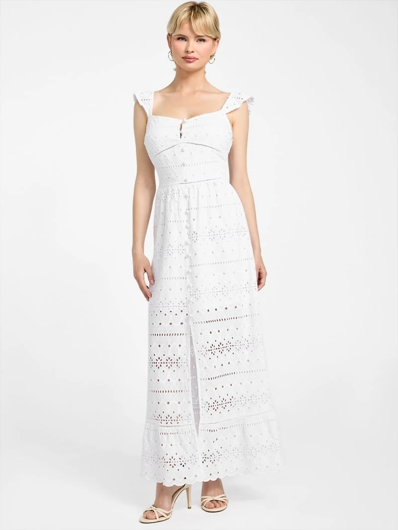 Elvire Eyelet Maxi Dress