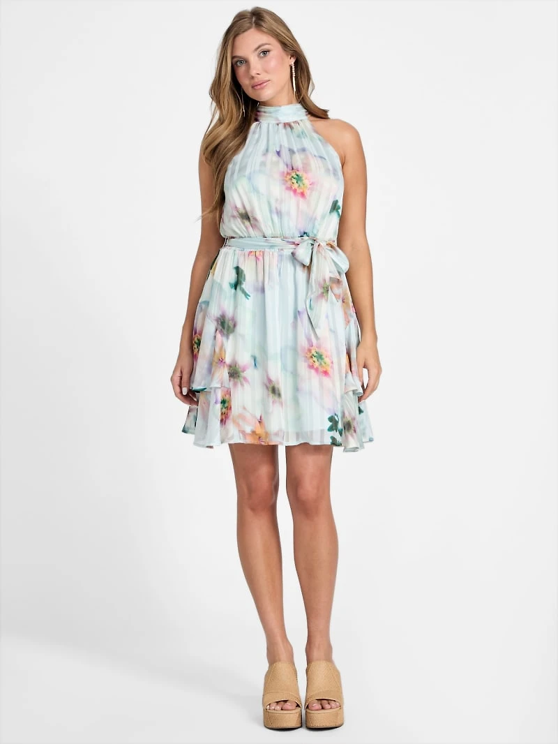 Romana Floral Chiffon Dress