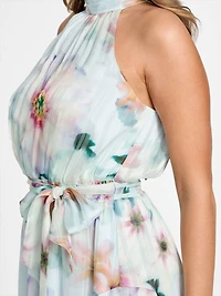 Romana Floral Chiffon Dress