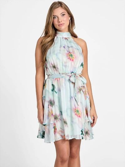 Romana Floral Chiffon Dress