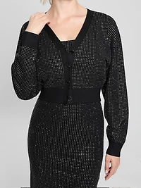 Khloe Rhinestone Sweater Dress