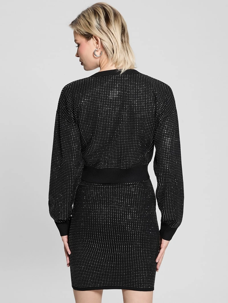 Khloe Rhinestone Sweater Dress