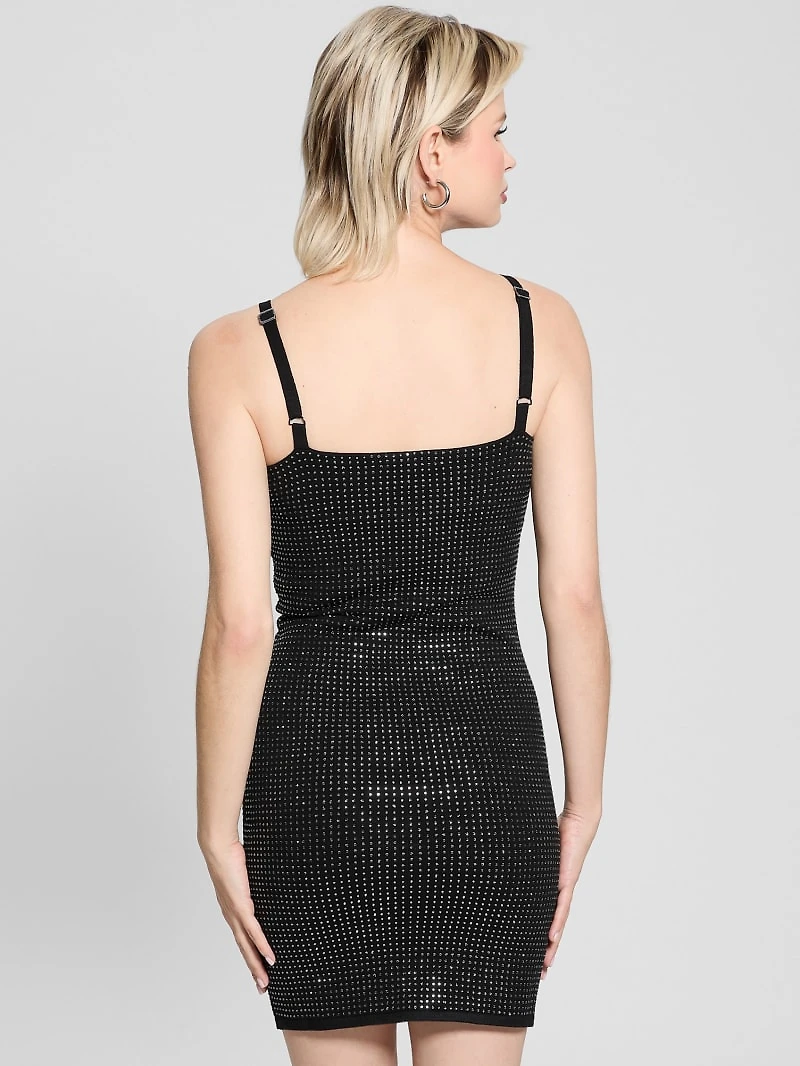 Khloe Rhinestone Sweater Dress