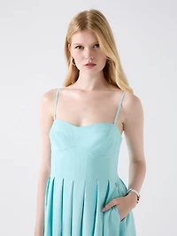 Midi dress with pinces