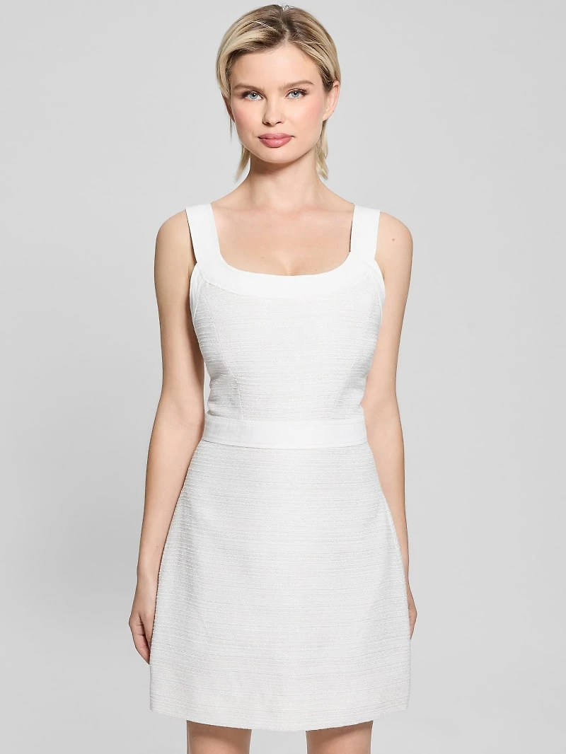 Elsie Tweed and Denim Dress