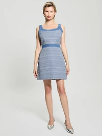 Elsie Tweed and Denim Dress
