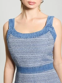 Elsie Tweed and Denim Dress