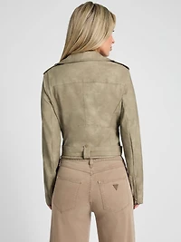 Concetta Washed Biker Jacket