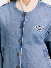 Denim Varsity Jacket
