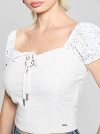 Eco Eliane Eyelet Top