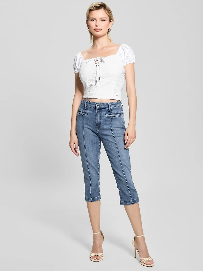 Eco Eliane Eyelet Top