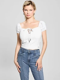Eco Eliane Eyelet Top