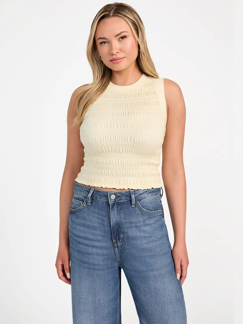 Eco Claire Smocked Tank Top