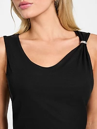 Eco Aimee Jeweled Strap Top