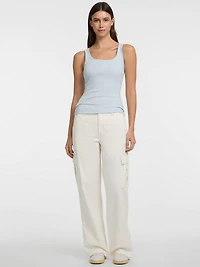 Slim Ribbed Tank Top