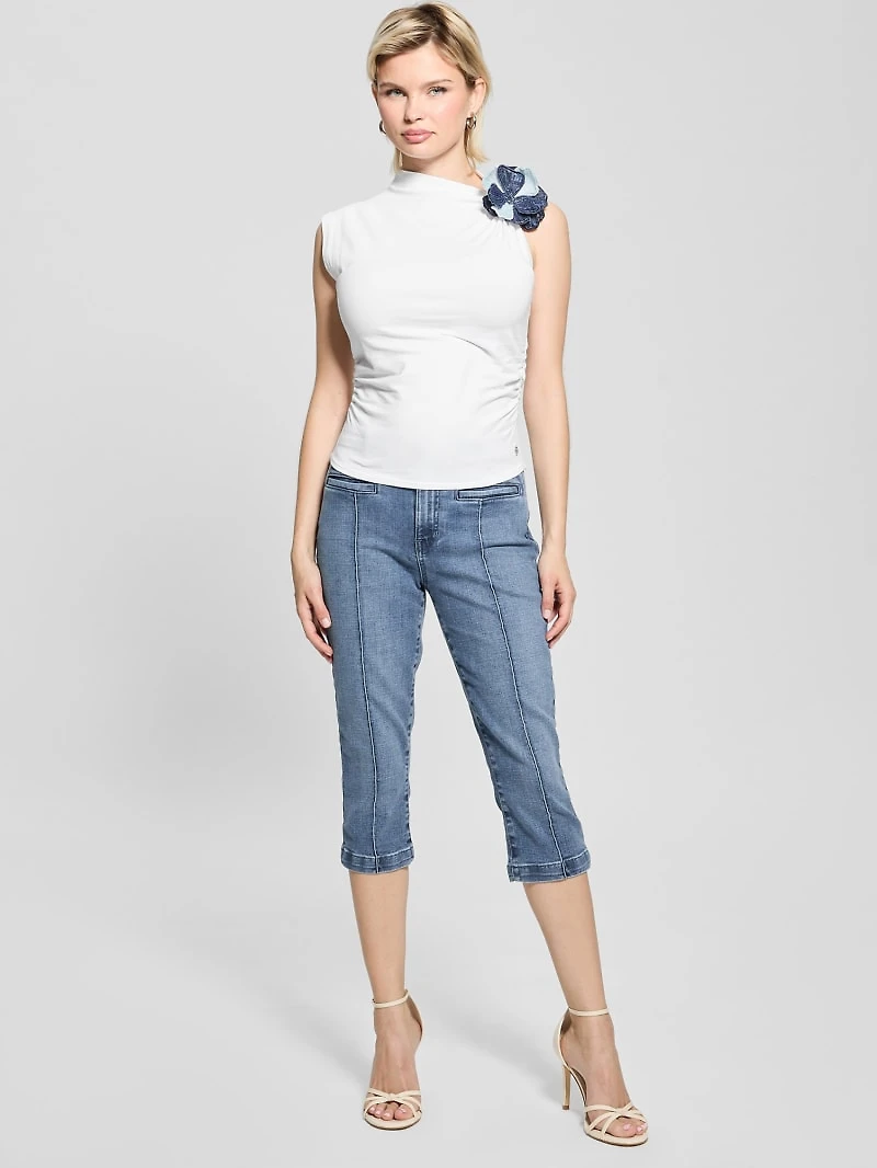 Eco Ariane Flower Accent Top